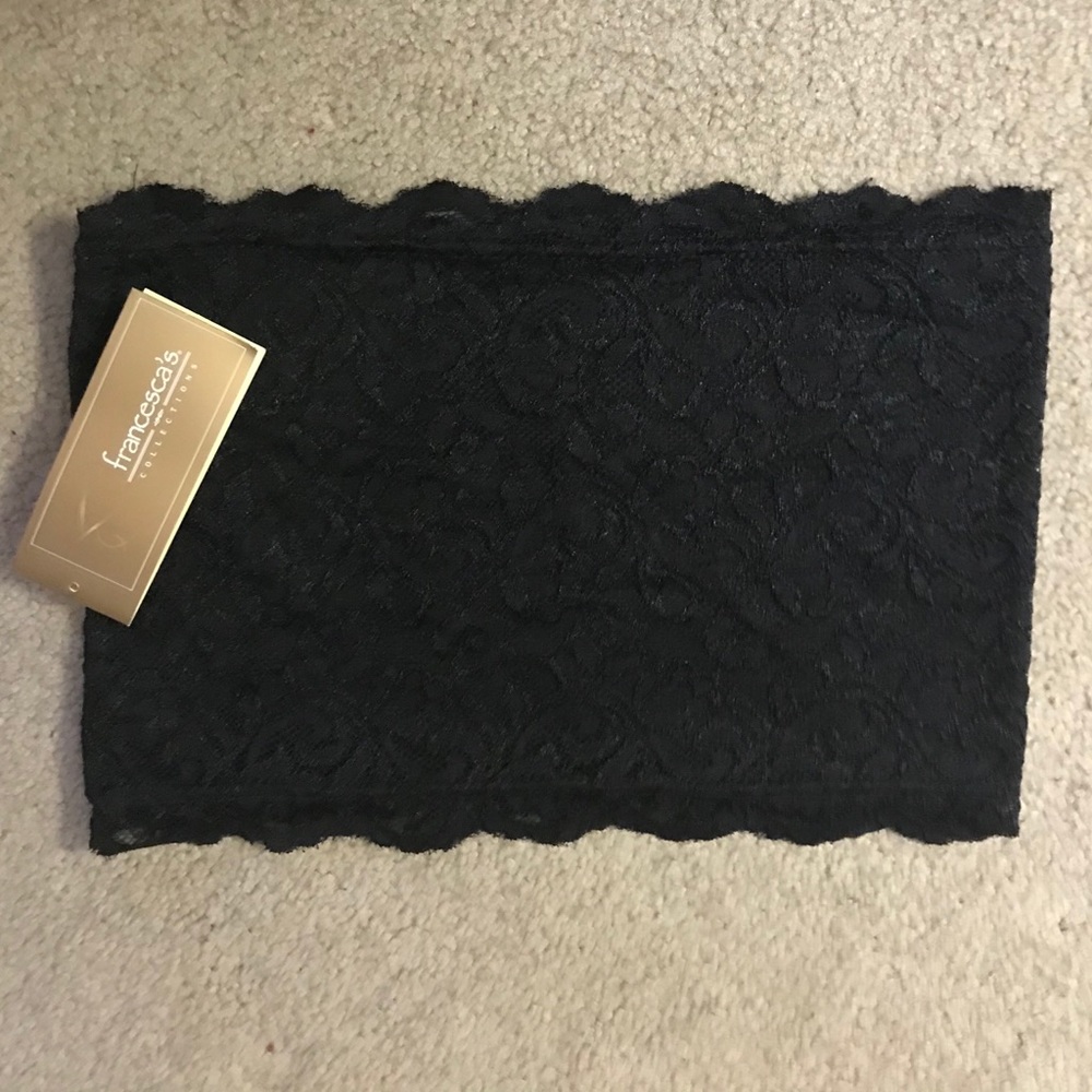 Francescas Black Lace Bandeau